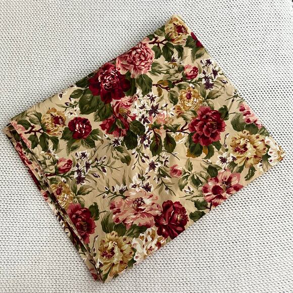 Ralph Lauren Vintage Constance Post Road Floral Full Flat Fitted Two Pillowcases - Picture 8 of 10